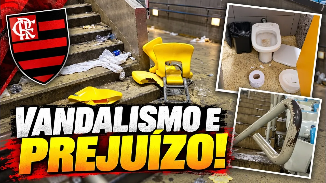 Depredação no Maracanã após Vasco gera prejuízo ao Flamengo