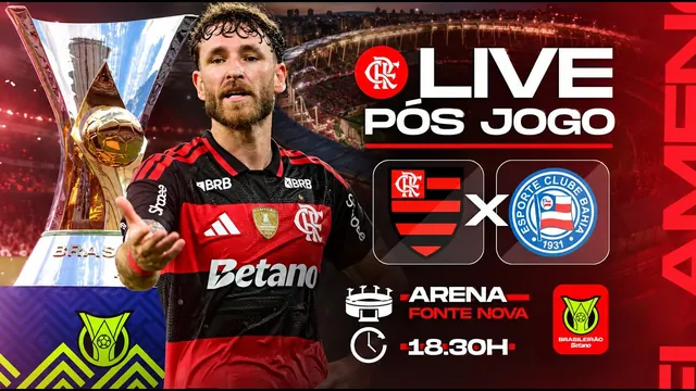 Flamengo bate o Bahia por 3 a 0 com autoridade na Fonte Nova