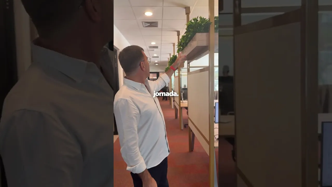 BocaTV Installs Hanging Floral Design in Its Newsroom